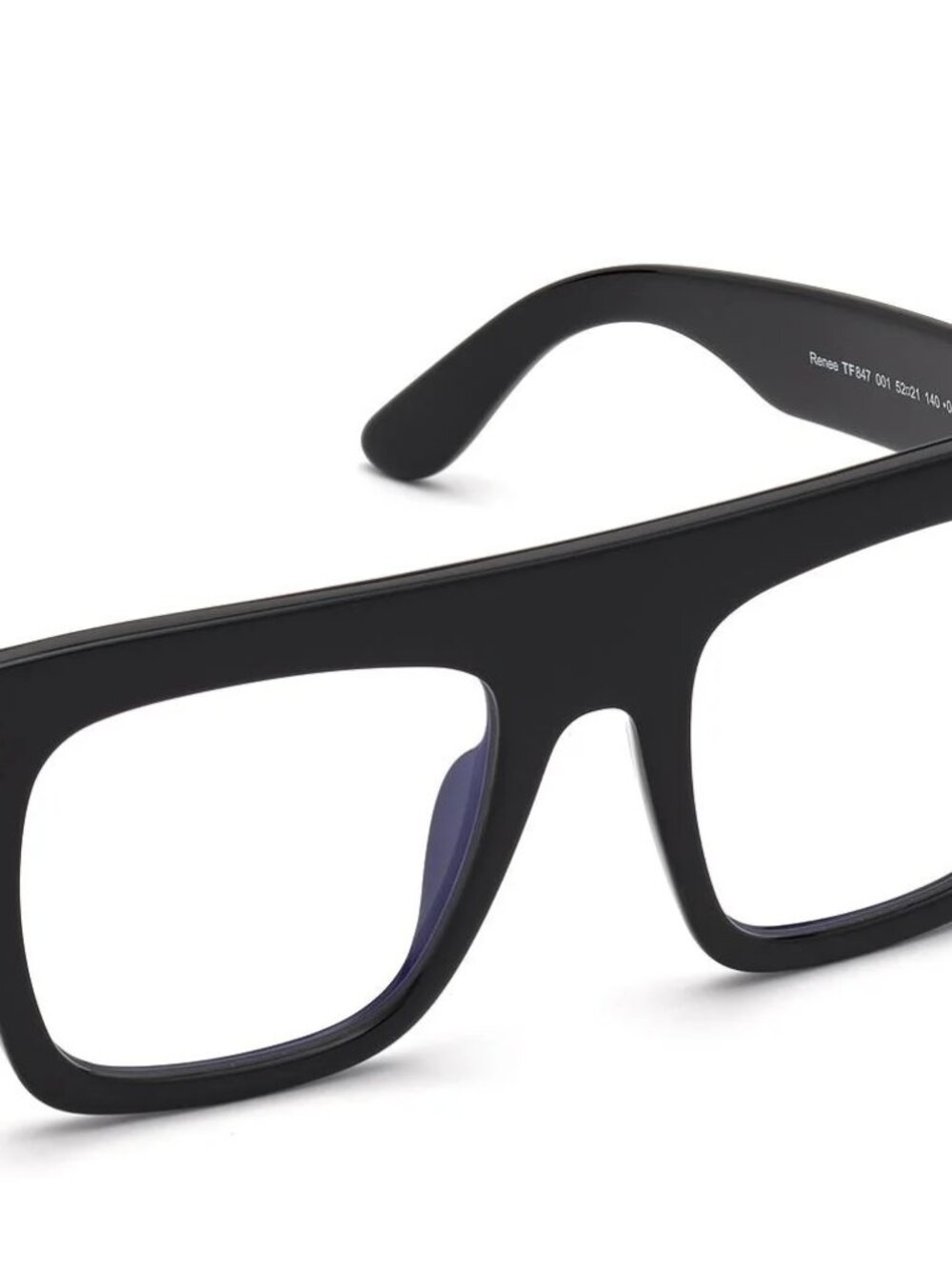 NEW TOM FORD TF0847 001 BLACK BLUE BLOCK LENS AUTHENTIC EYEGLASSES - Picture 2 of 6
